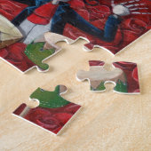 Dia de Los Muertos Skeleton Mariachi Trio Jigsaw Puzzle (Side)
