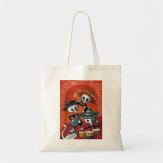 Dia de Los Muertos Skeleton Mariachi Trio Tote Bag