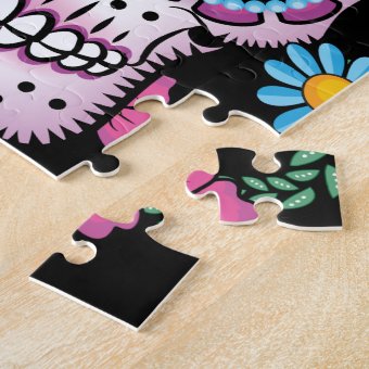 Dia de los Muertos Skull Jigsaw Puzzle | Zazzle