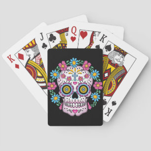 Dia de los Muertos Skull Poker Cards