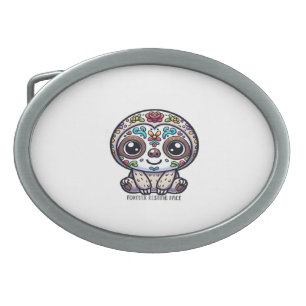 Dia De Los Muertos Sloth Active T-Shirt Belt Buckle