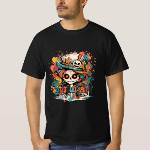 Dia De Los Muertos Soulful Art T_Shirt