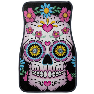 Dia de los Muertos Sugar Skull Car Floor Mat