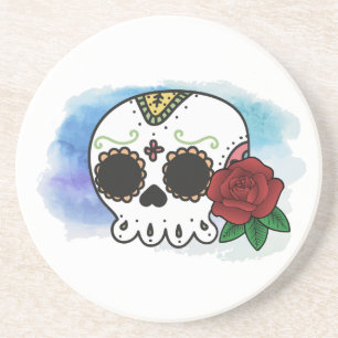 Dia de los Muertos Sugar Skull Coaster