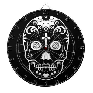 dia de los muertos sugar skull dart board