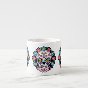 Dia de los Muertos Sugar Skull Espresso Cup