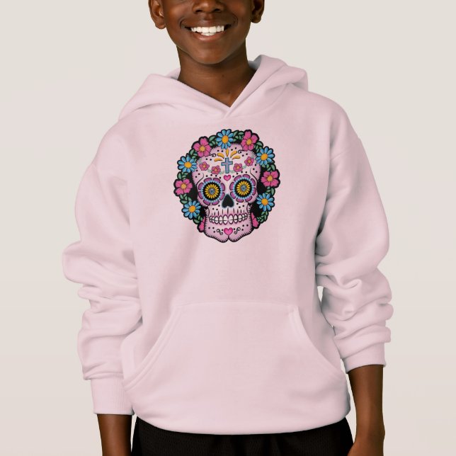 Dia de los Muertos Sugar Skull Hoodie (Front)