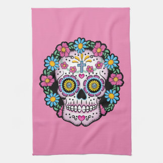 Dia de los Muertos Sugar Skull Kitchen Towel