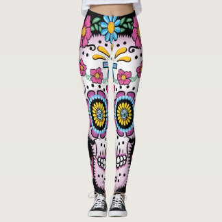 Dia de los Muertos Sugar Skull Leggings