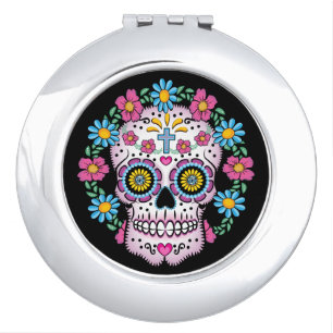Dia de los Muertos Sugar Skull Makeup Mirror