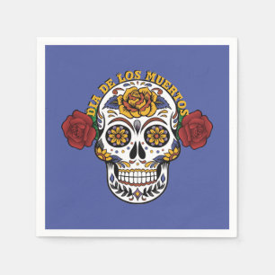Dia de los Muertos Sugar Skull Napkins