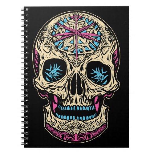 Dia De Los Muertos Sugar Skull Notebook