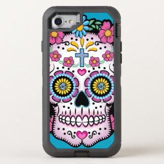 Dia de los Muertos Sugar Skull OtterBox Defender iPhone SE/8/7 Case