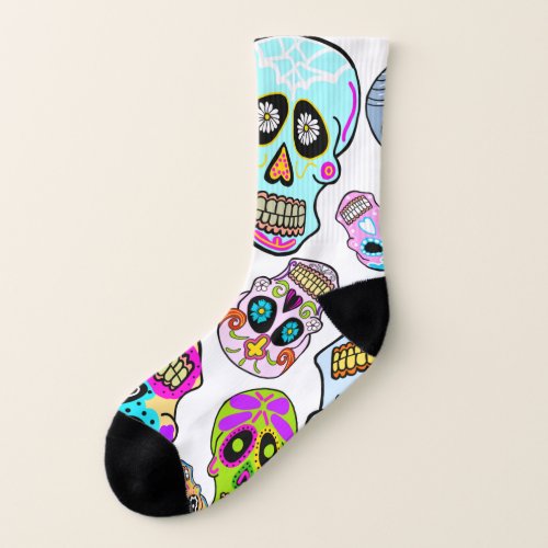 Dia de los Muertos Sugar Skull Socks