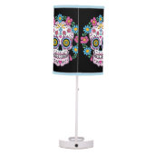 Dia de los Muertos Sugar Skull Table Lamp (Back)