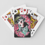 Dia De Los Muertos Sugar Skull Tattoo Flash Playing Cards at Zazzle