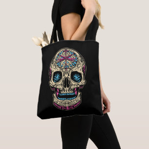 Dia De Los Muertos Sugar Skull Tote Bag