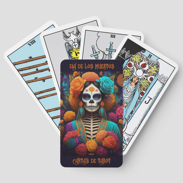 Dia de los Muertos Tarot Cards (Back)