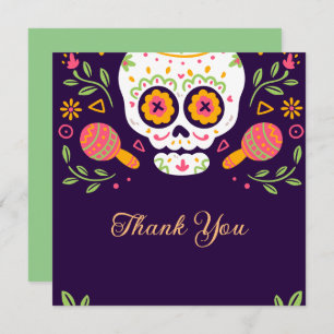 Dia De Los Muertos Thank You Card