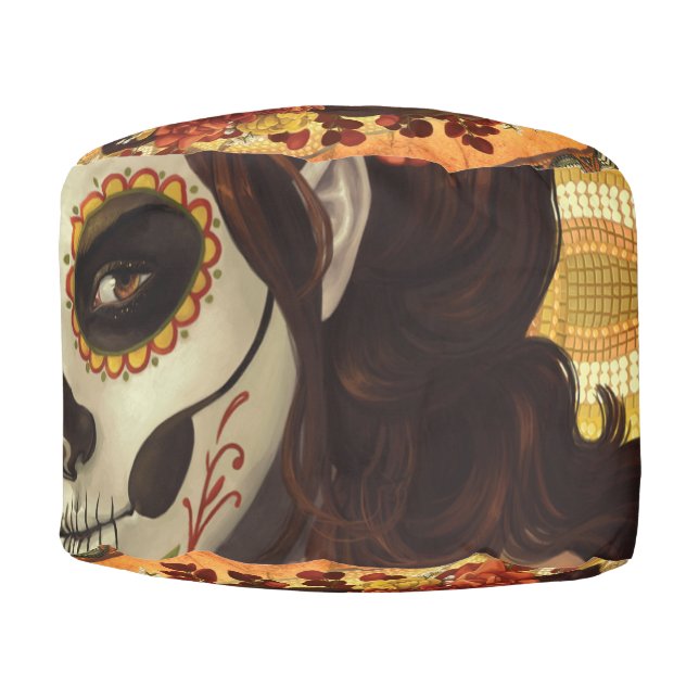 Dia De Los Muertos Throw Pillow (Front)