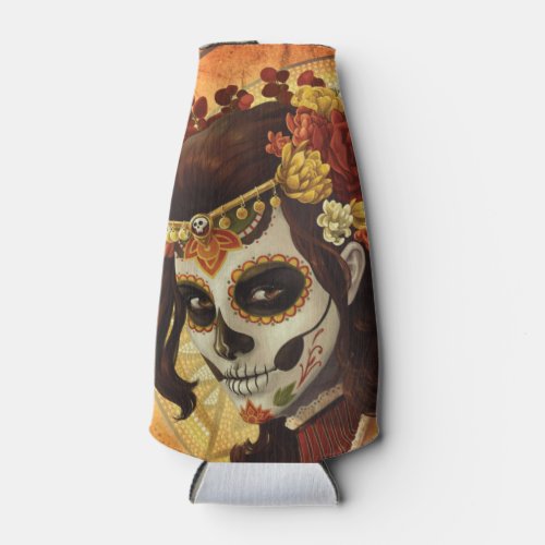 Dia De Los Muertos Throw Pillow Bottle Cooler