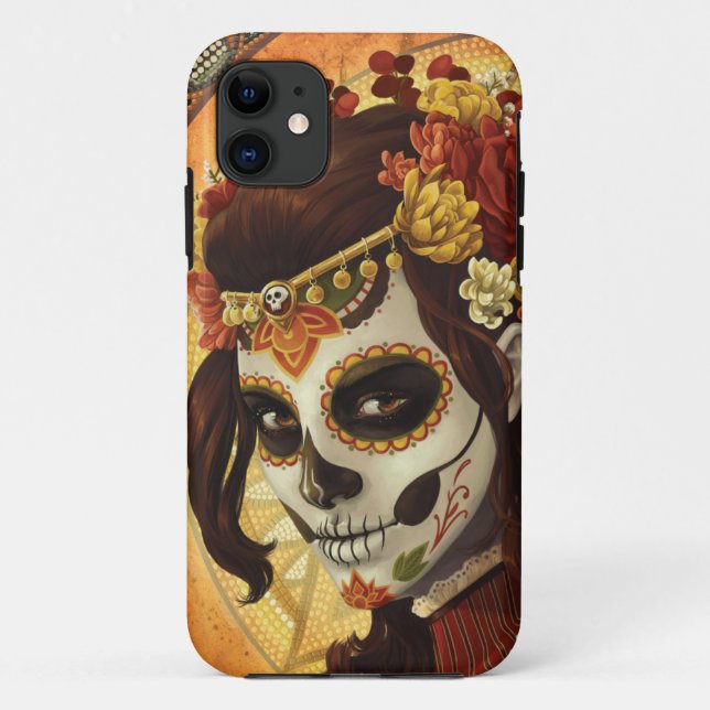 Dia De Los Muertos Throw Pillow Case-Mate iPhone Case (Back)
