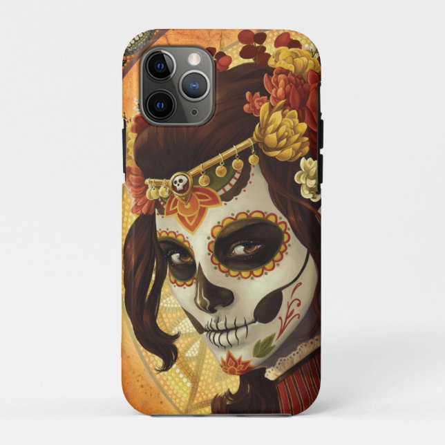 Dia De Los Muertos Throw Pillow Case-Mate iPhone Case (Back)