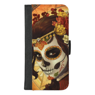 Dia De Los Muertos Throw Pillow iPhone 8/7 Plus Wallet Case