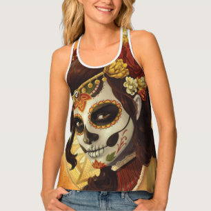Dia De Los Muertos Throw Pillow Tank Top