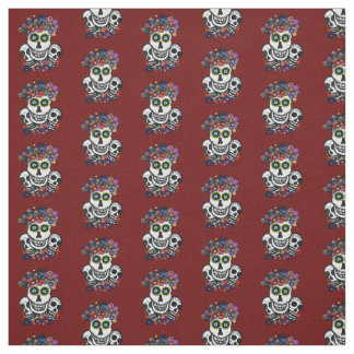 DIA DE LOS MUERTOS TRES CALAVERAS FABRIC