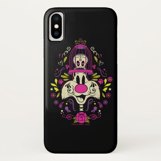 Día De Los Muertos TWEETY™ & SYLVESTER™ Case-Mate iPhone Case (Back)