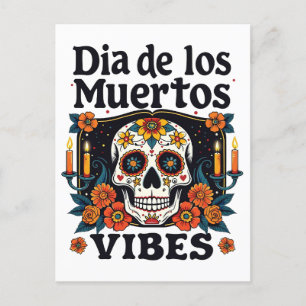 Día De Los Muertos Vibes Oaxaca Day of the Dead Holiday Postcard