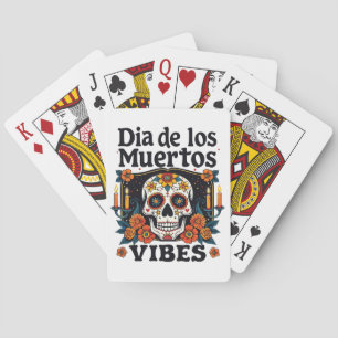 Día De Los Muertos Vibes Oaxaca Day of the Dead Poker Cards