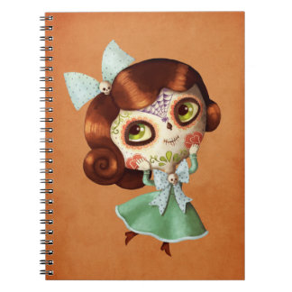 Dia de Los Muertos Vintage Doll Notebook