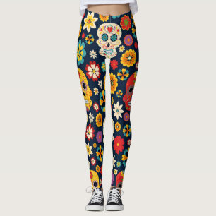 Dia de los Muertos Vintage Leggings