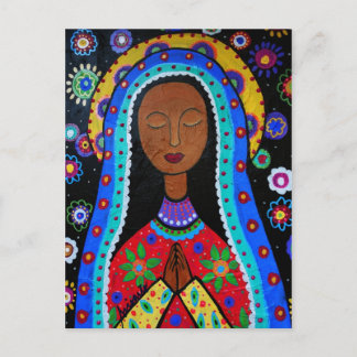 Dia de los Muertos VIRGIN GUADALUPE Postcard