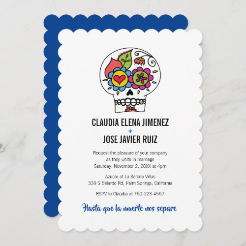 Dia de los Muertos Wedding Invitation