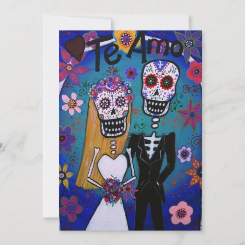 DIA DE LOS MUERTOS WEDDING INVITES