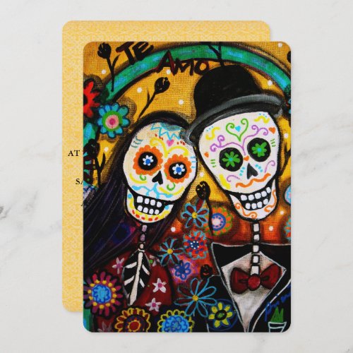 DIA DE LOS MUERTOS WEDDING INVITATION