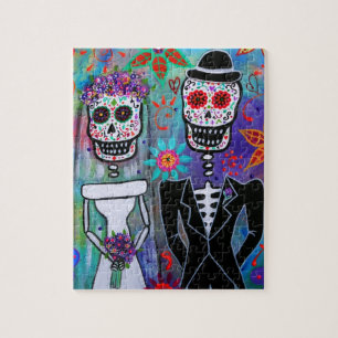 DIA DE LOS MUERTOS WEDDING JIGSAW PUZZLE