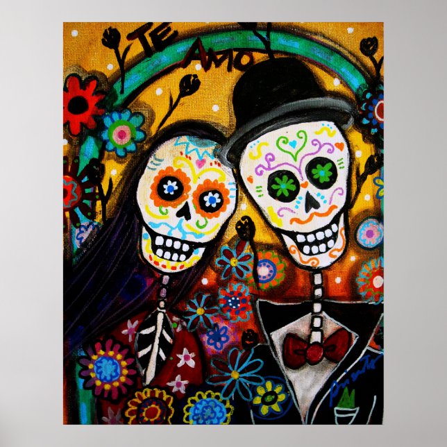 DIA DE LOS MUERTOS wedding Poster (Front)