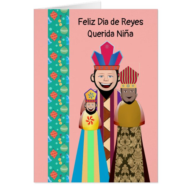 Dia de los Reyes Magos Niña Cards (Front)