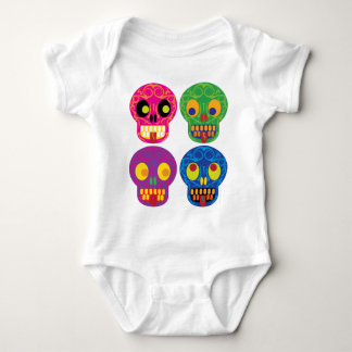 Dia de los todos los muertos baby bodysuit