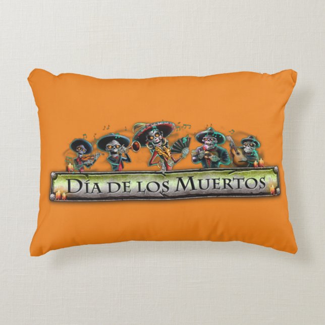 Día de Muertos Accent Pillow (Front)