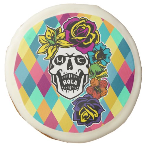 Dia de Muertos Day of the Dead Sugar Skull Custom Sugar Cookie