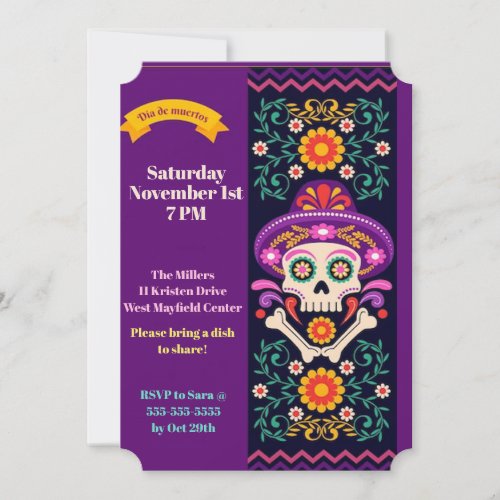 Dia de Muertos DOD Party Invitation