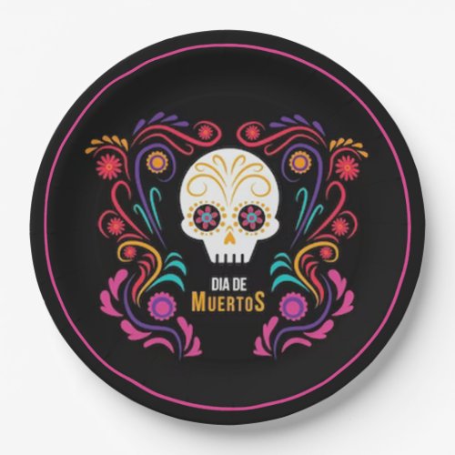 Dia de Muertos DOD Party Paper Plates