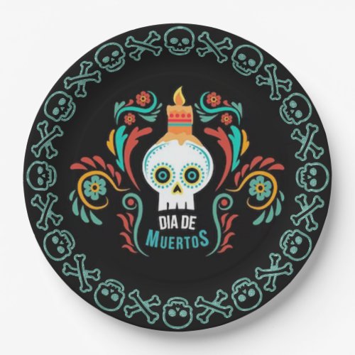 Dia de Muertos DOD Party Paper Plates