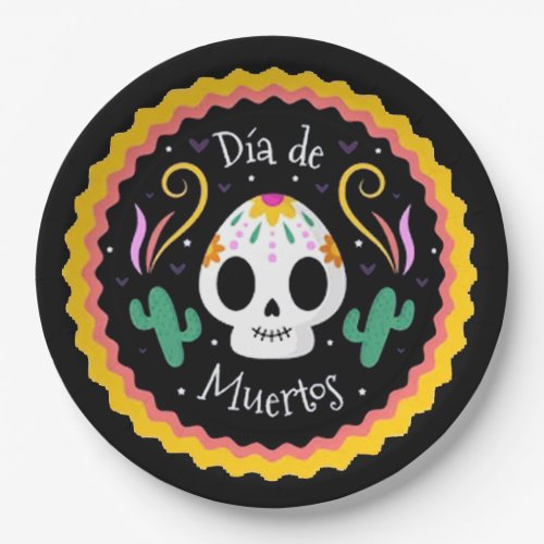 Dia de Muertos DOD Party Paper Plates