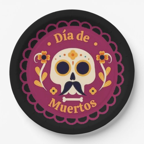 Dia de Muertos DOD Party Paper Plates